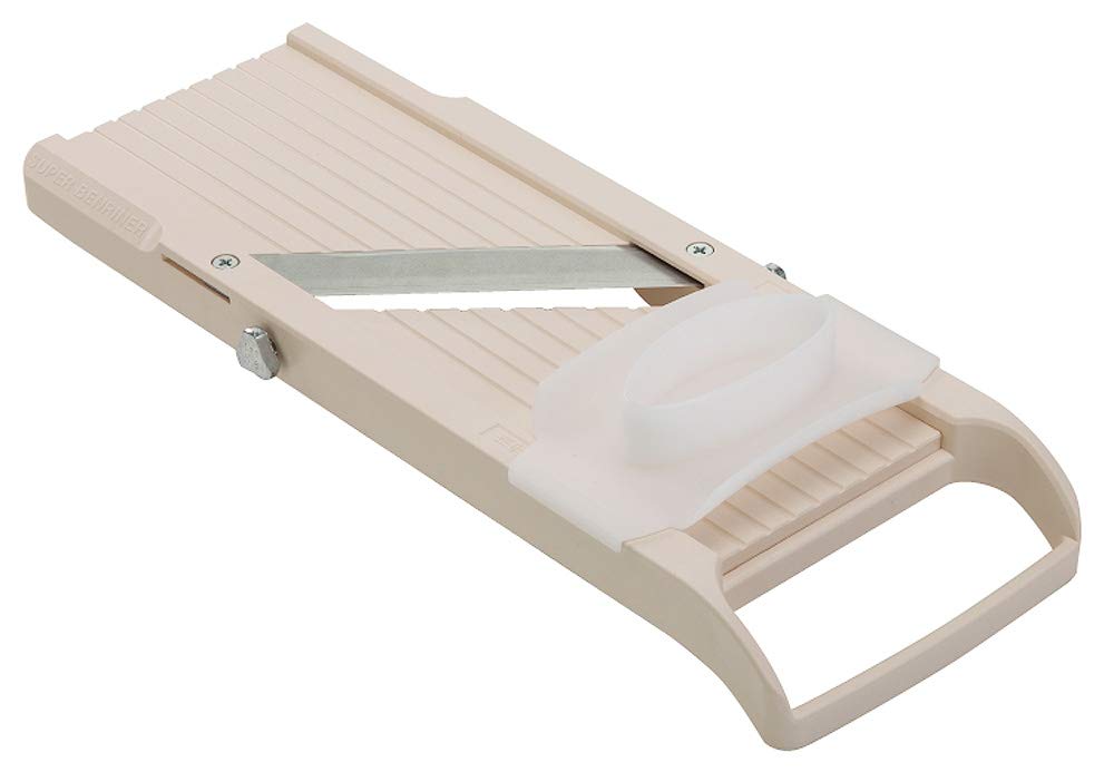 Benriner Super Standard Madoline Slicer almond with four-blade set for precise cuts