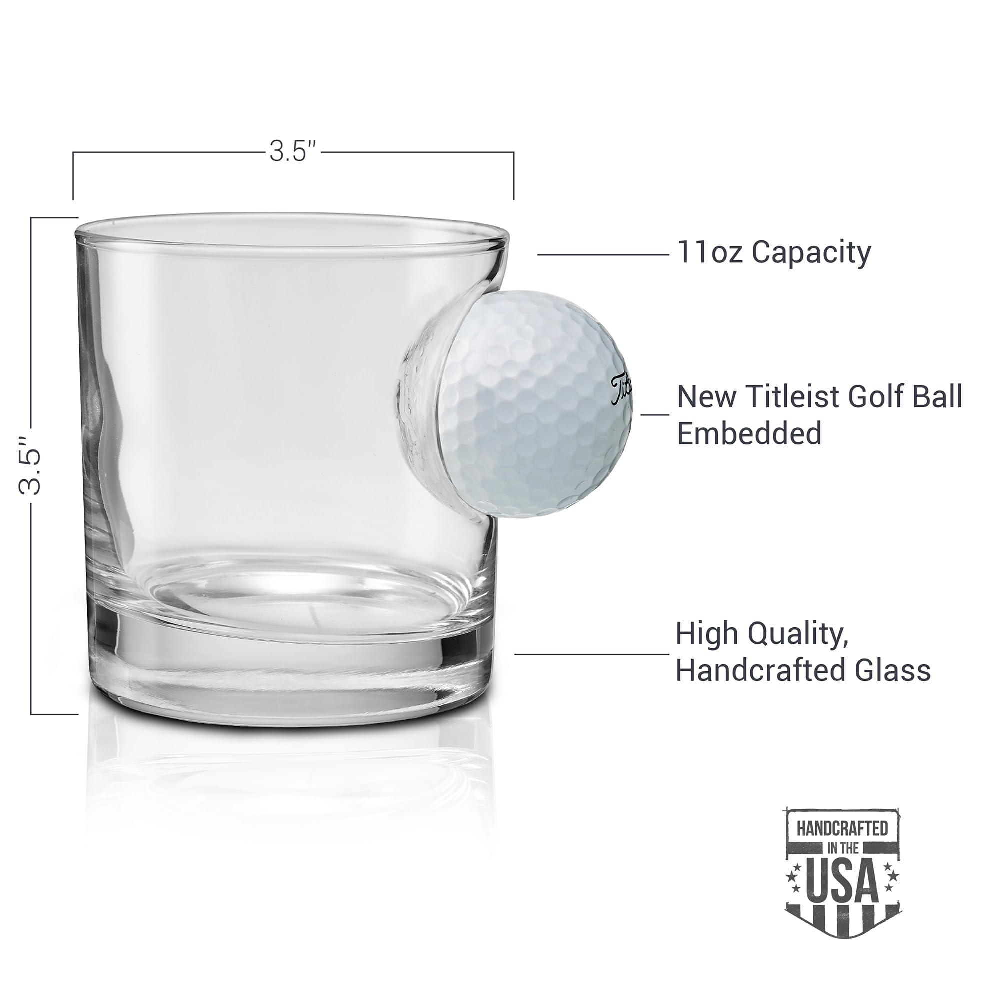 Handmade in Wisconsin, USA glassware crafted for everyday celebration.