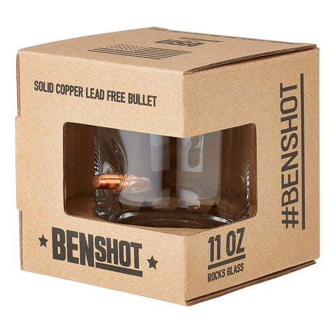BenShot Merica glass handmade in Wisconsin workshop