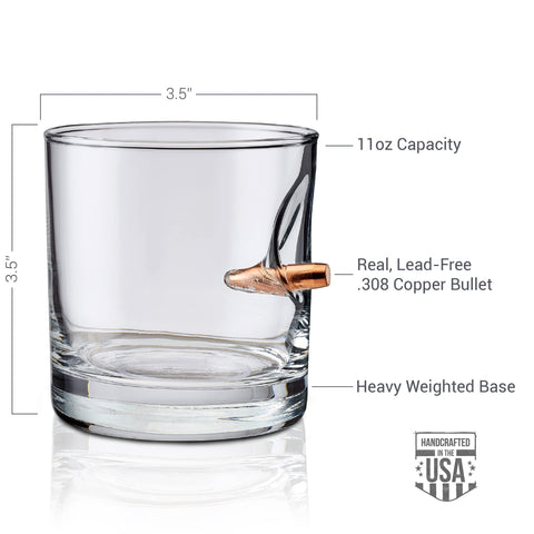 BenShot rocks glass 11oz pour ideal for sipping and toasts.