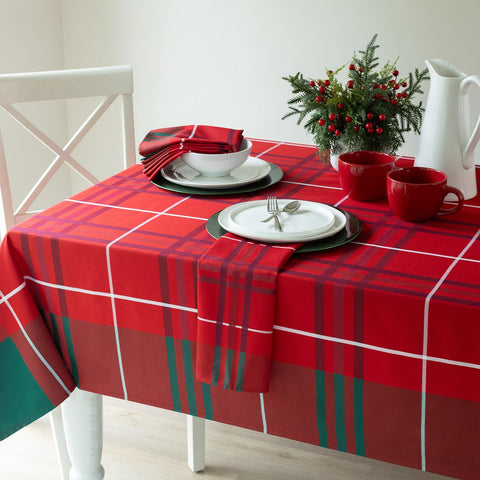 Benson Mills Bristol plaid fabric detail shows yarn-dyed depth and durable weave