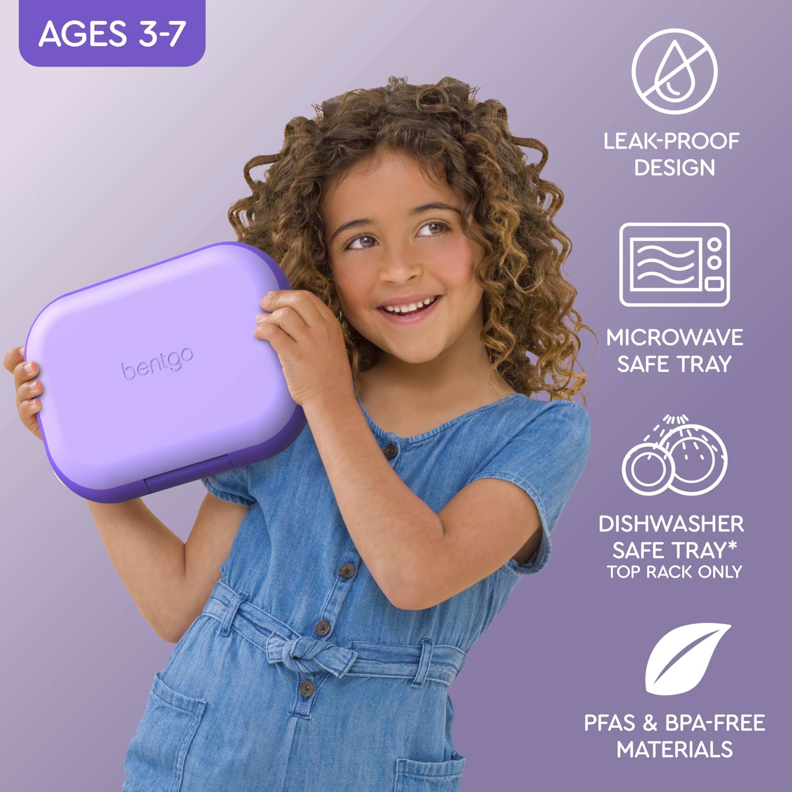 Bentgo Chill Kids four-compartment tray keeps foods separated