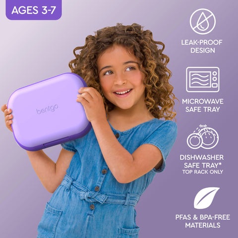 Bentgo Chill Kids four-compartment tray keeps foods separated
