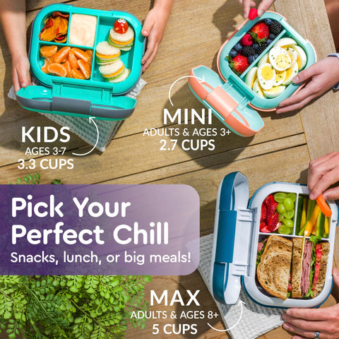 Bentgo Chill Kids microwave-safe tray for quick reheats