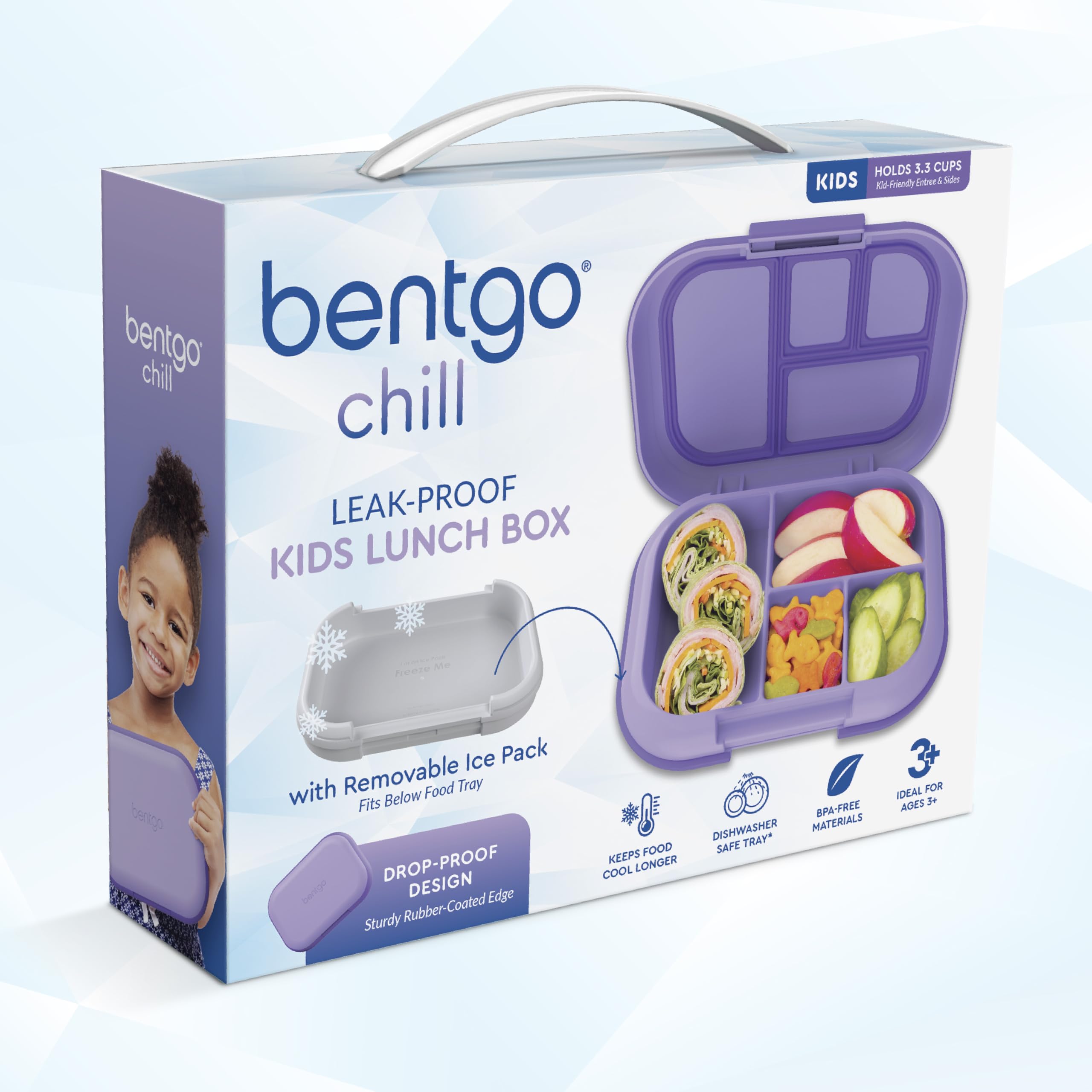 Bentgo Chill Kids purple color adds fun to lunch