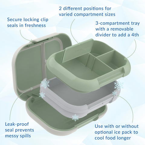 Bentgo Chill Max 3-compartment layout for meals and sides