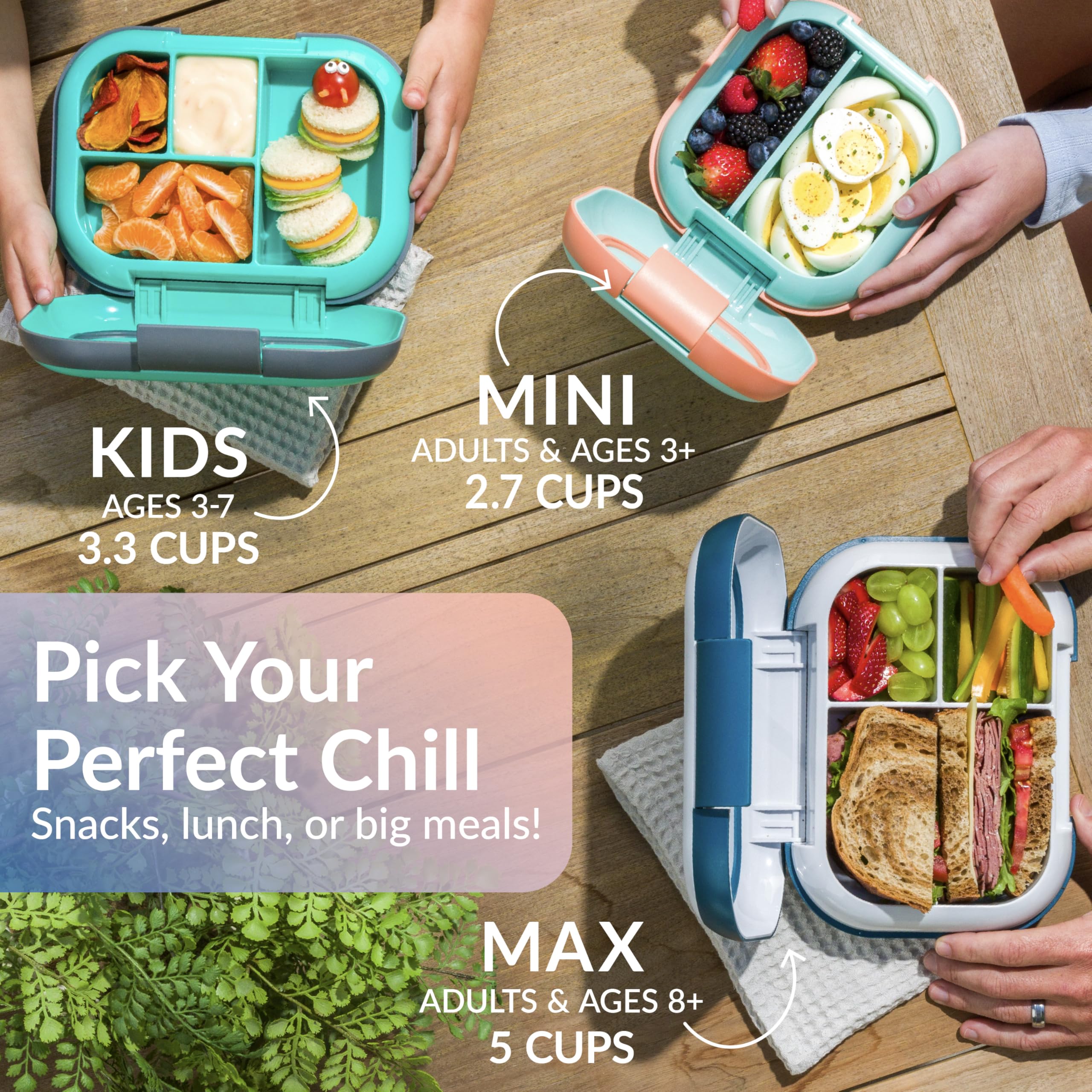 Bentgo Chill Max 5-cup capacity label for balanced portions
