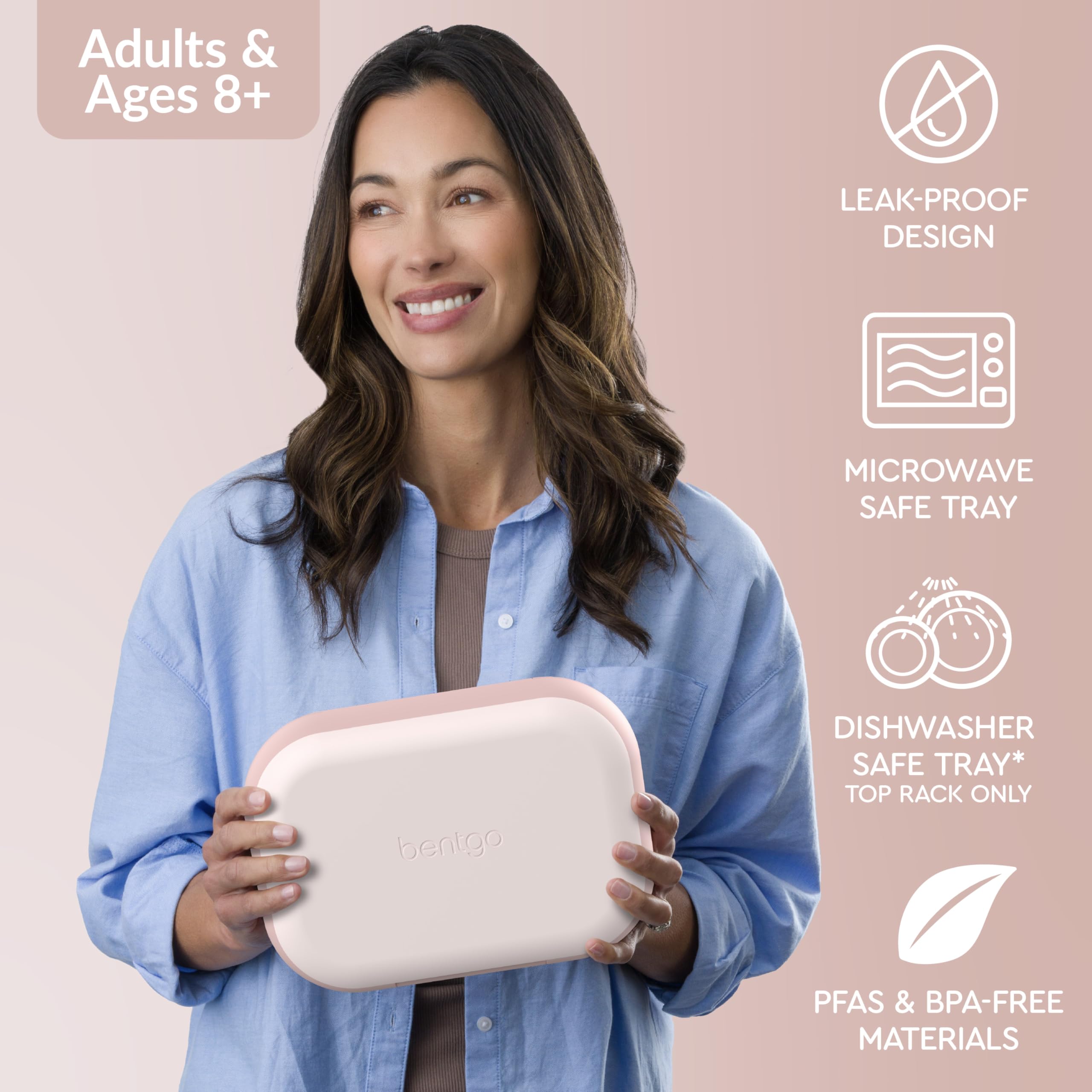 Bentgo ice pack under tray keeps lunches cool for hours.