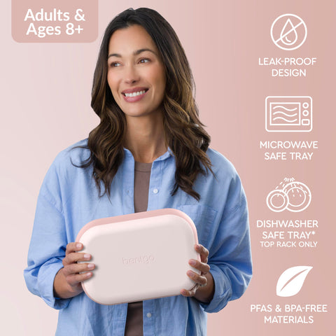 Bentgo ice pack under tray keeps lunches cool for hours.