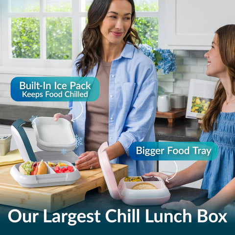 Bentgo Chill Max open lid with 3-4 compartments layout