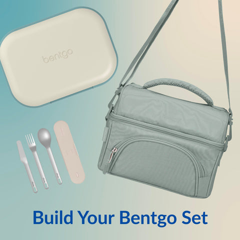 Bentgo Chill Max bone and glacier blue two-tone finish adds style.