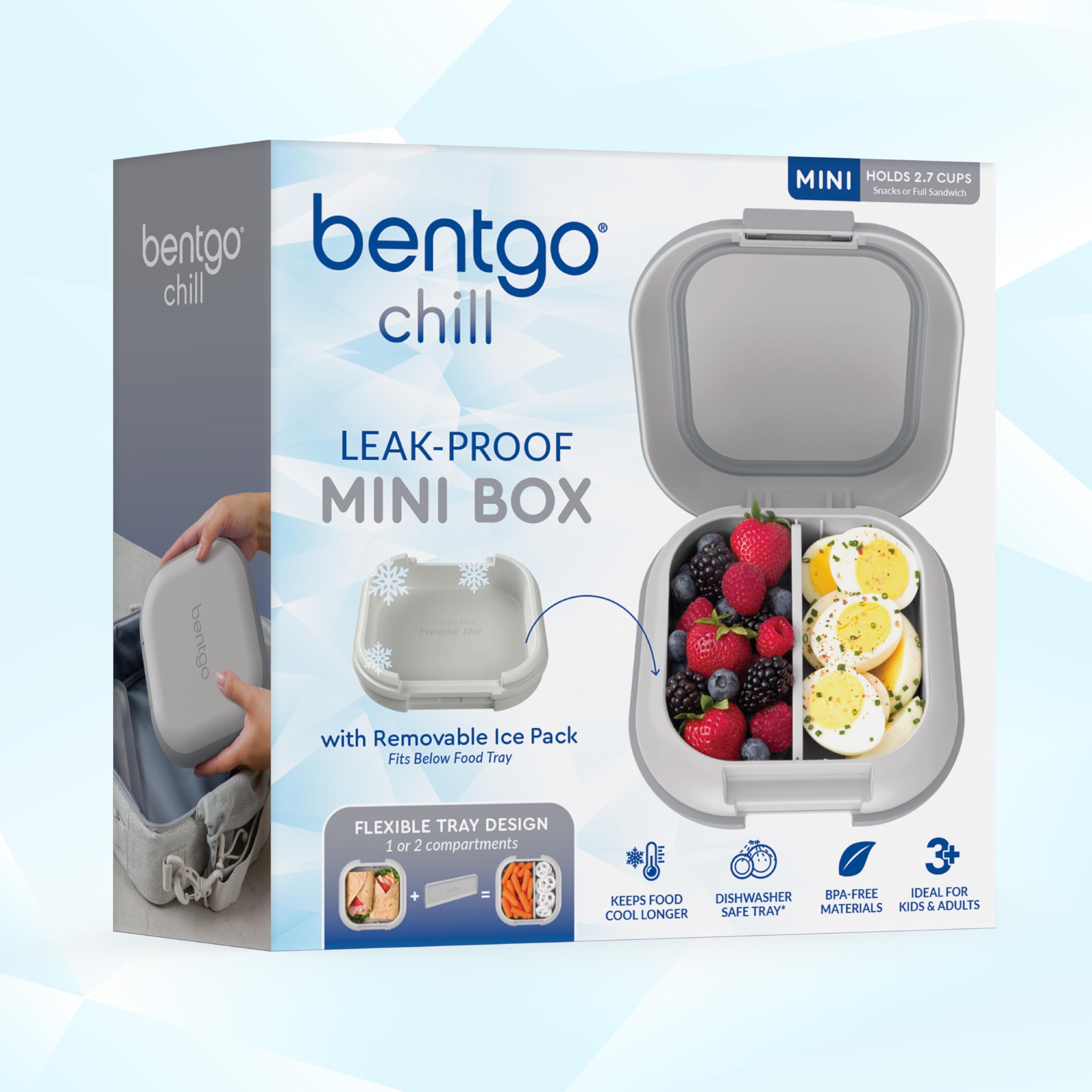 Bentgo Chill Mini easy-clean design with top-rack safe shell