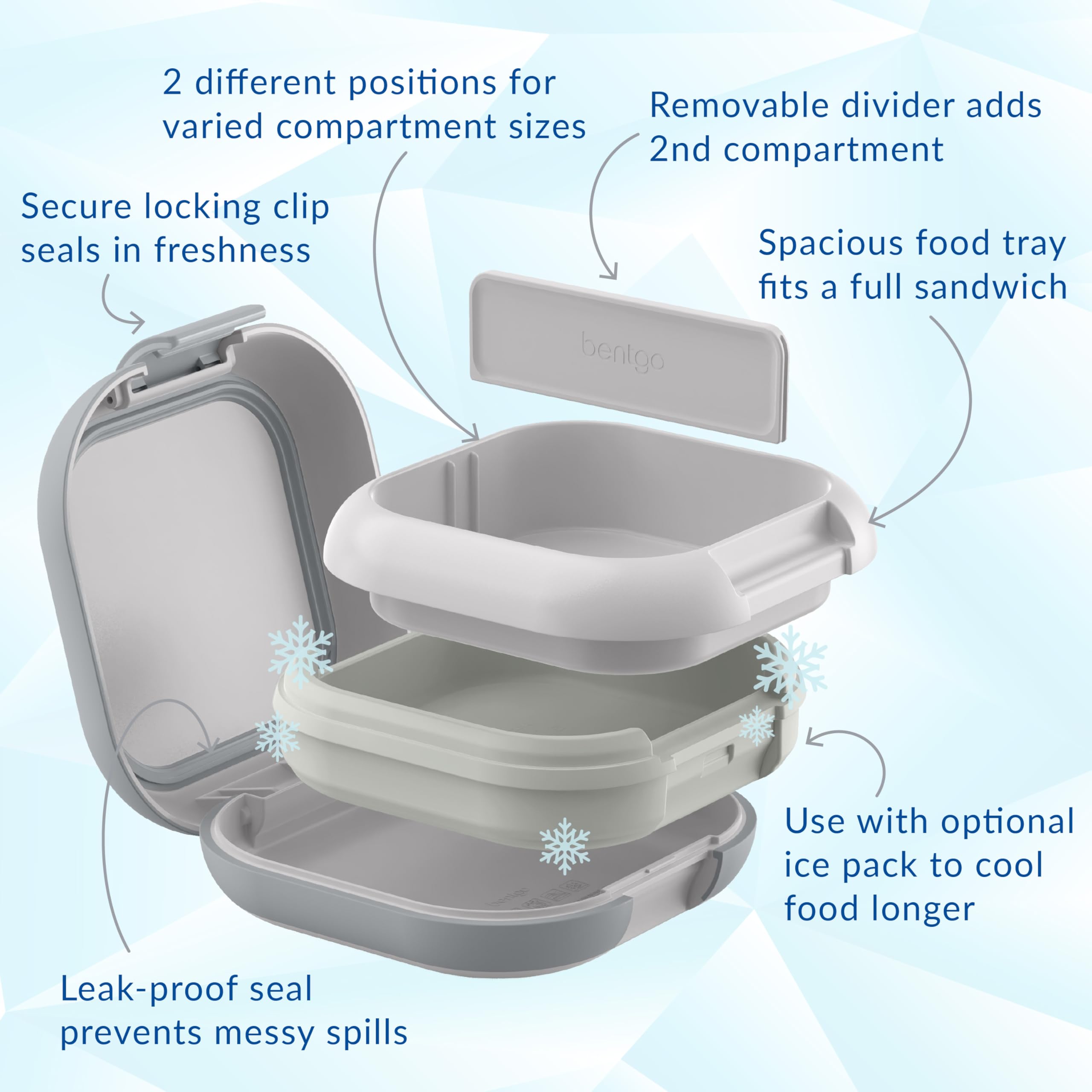 Bentgo Chill Mini optional divider creates two zones