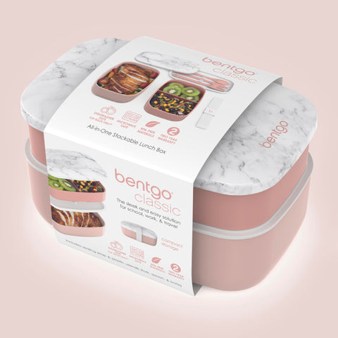 Bentgo Classic Blush Marble colorway offers stylish meal prep