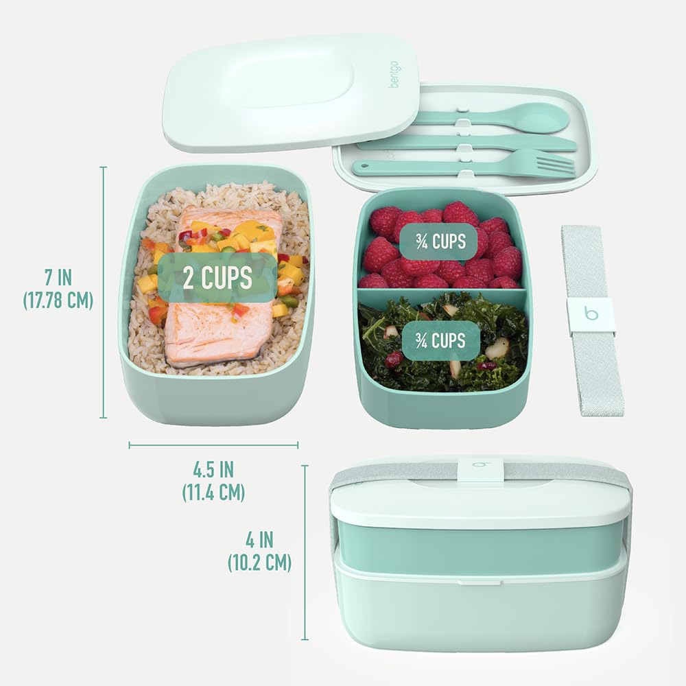 Bentgo Classic main containers are microwave and dishwasher safe for easy cleanup.
