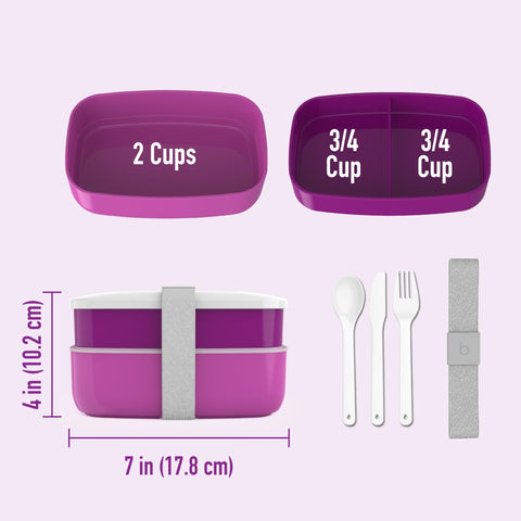 Bentgo Classic includes built-in utensil set for easy on-the-go meals