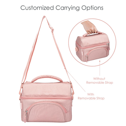 Bentgo Deluxe Lunch Bag internal mesh pocket stores ice packs or snacks.
