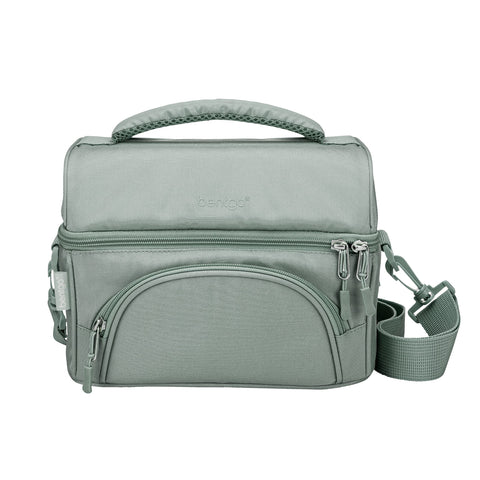 Bentgo Deluxe Lunch Bag exterior in khaki green, durable and water‑resistant for everyday use.