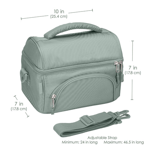 Bentgo Deluxe two‑way zippers provide easy access to your lunch.