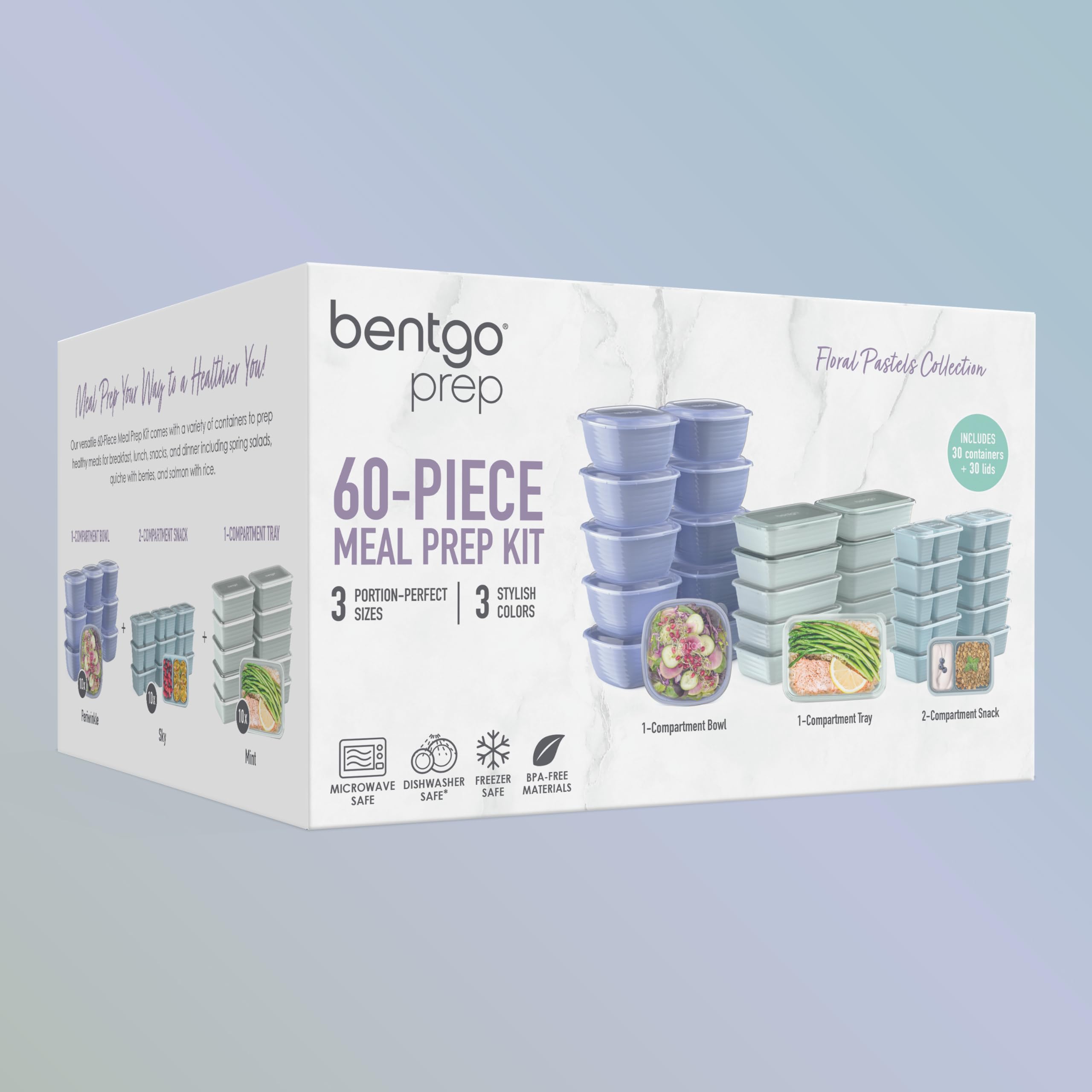 Bentgo containers stack neatly to save pantry space