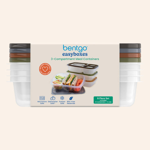 Bentgo Easyboxes in earth tones add style to reusable lunches