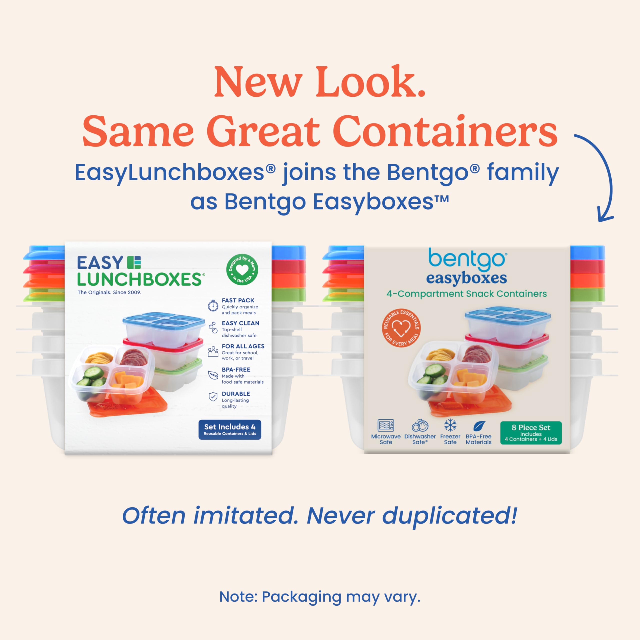 Bentgo Easyboxes freezer-safe storage keep snacks fresh for later