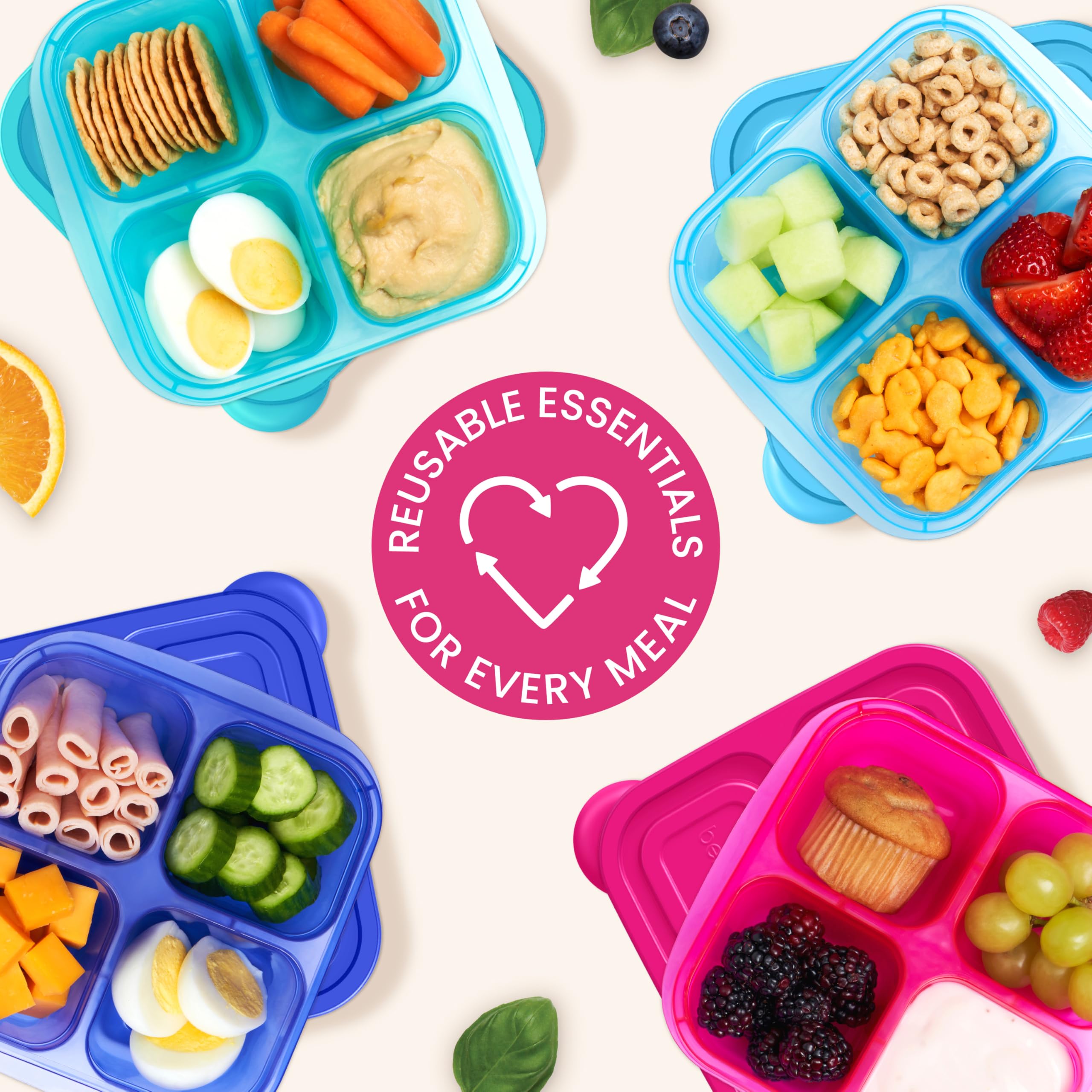 Bentgo Easyboxes kid-friendly tab lids simplify opening while keeping food fresh.