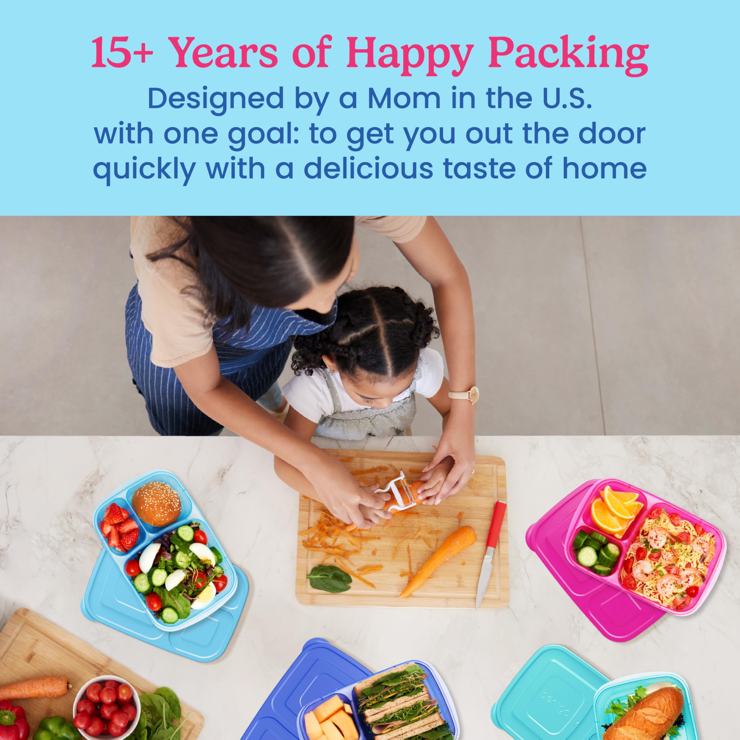 Bentgo Easyboxes kid-friendly tabbed lids for easy opening