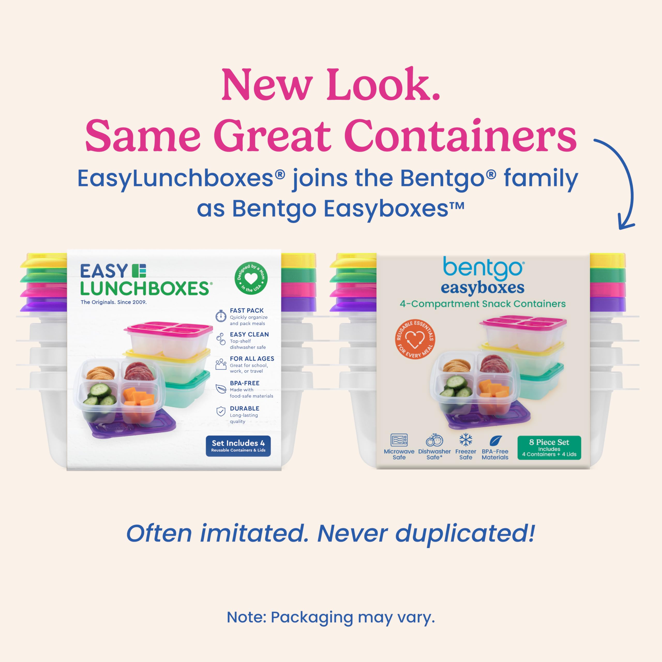 Bentgo Easyboxes are microwave-safe for quick reheating of meals.