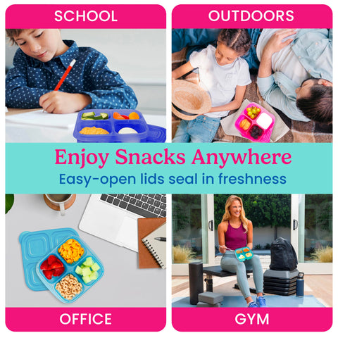 Bentgo Easyboxes multi-use snack container ideal for kids snacks and lunches.