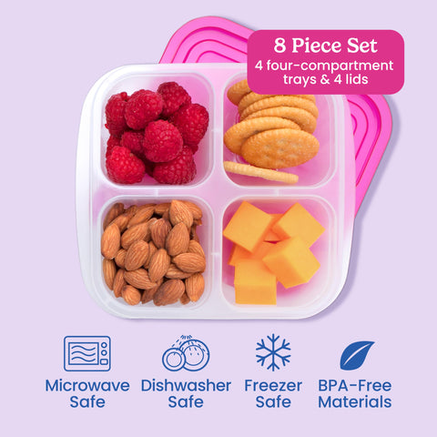 Nestable Bentgo Easyboxes design saves pantry space and reduces clutter.