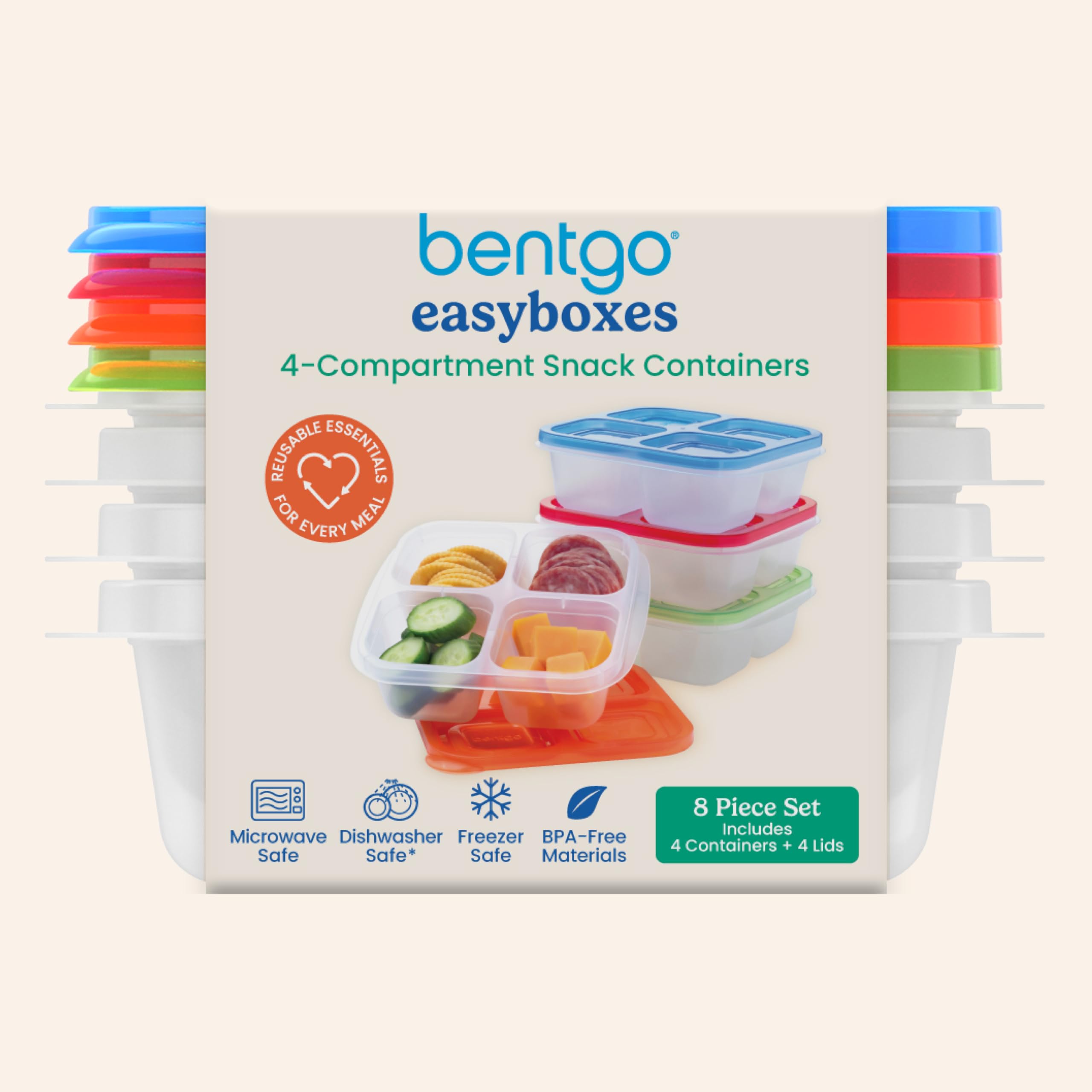 Bentgo Easyboxes toddler-friendly tabbed lids for easy opening and freshness