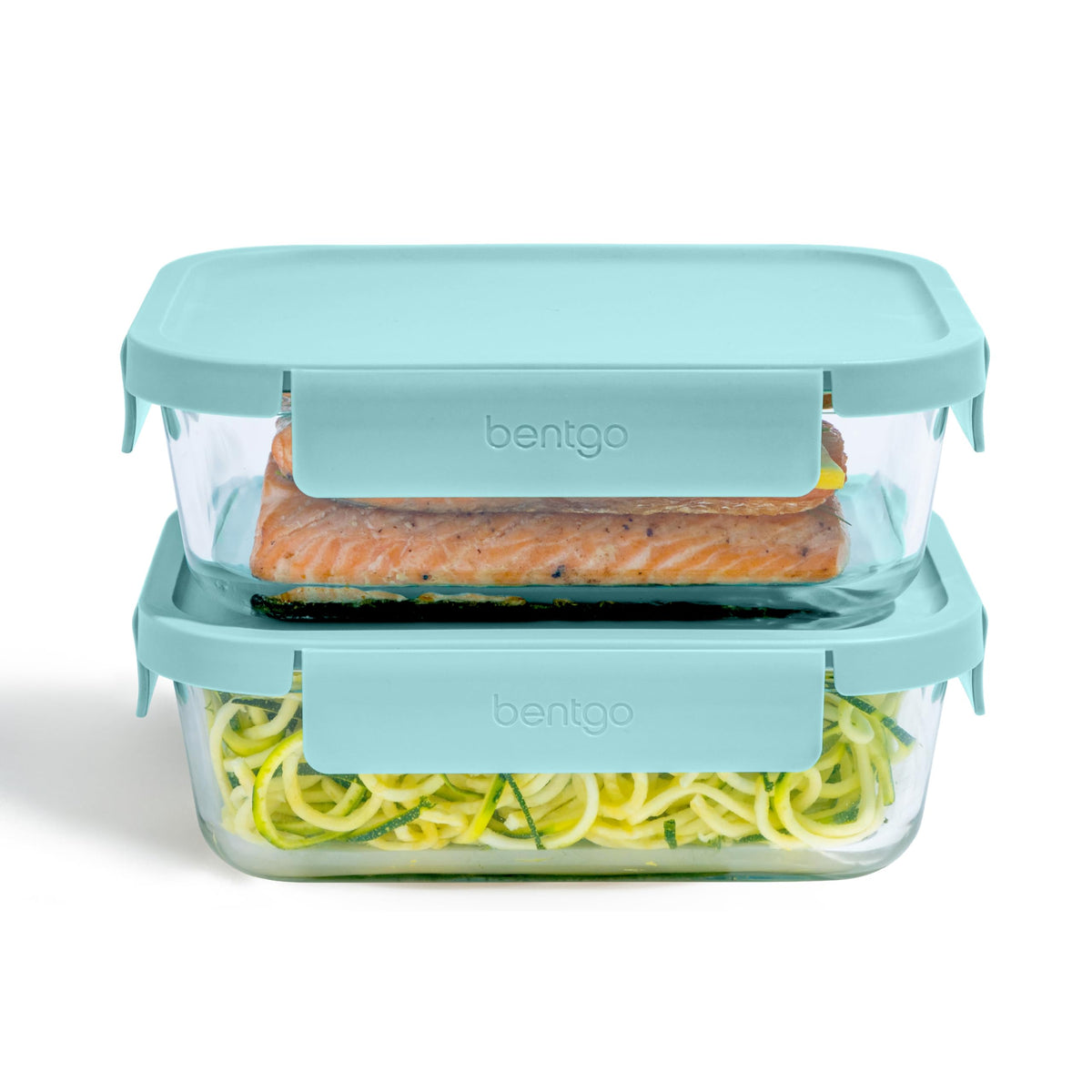 Bentgo Glass leak-proof lids demonstrate a tight seal for mess-free leftovers and on-the-go meals.