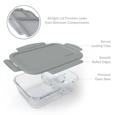 Bentgo Glass container designed for on-the-go meals in bags.