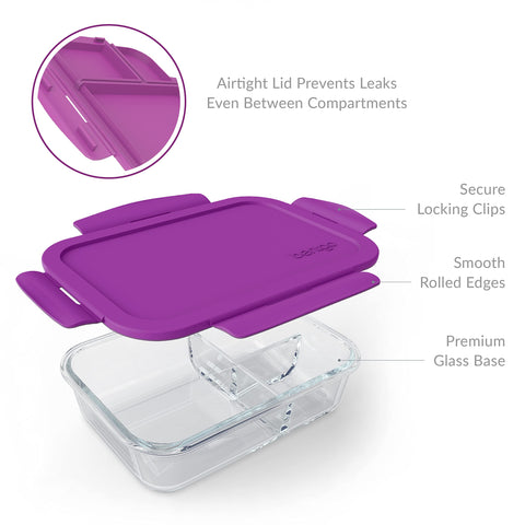 Bentgo Glass on-the-go portable container fits purses and bags.