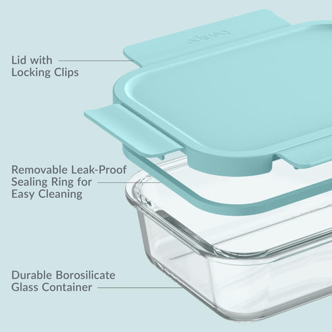 Bentgo nesting design saves space when storing multiple containers.