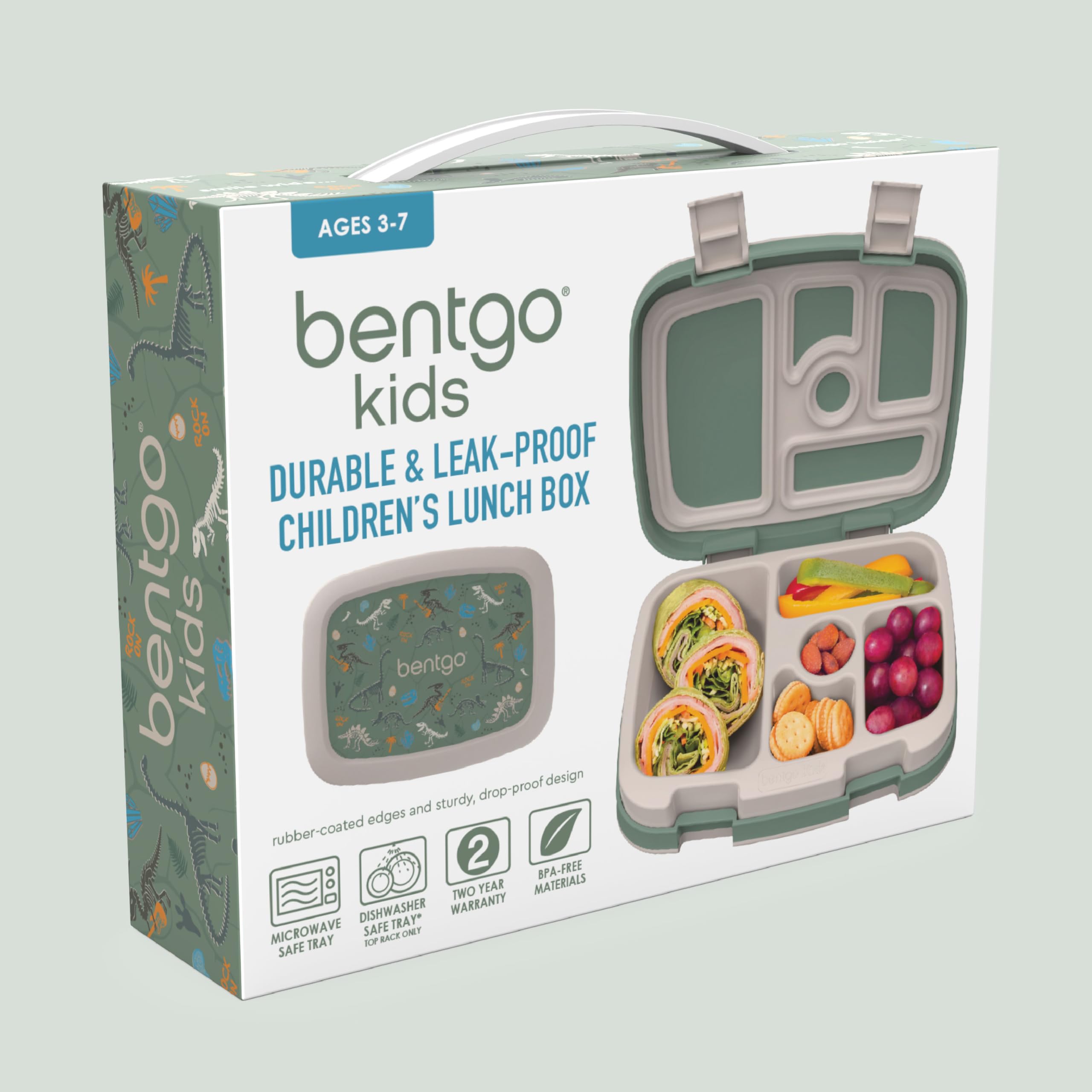 Bentgo Kids Prints ideal for ages 3 to 7 with balanced portions.