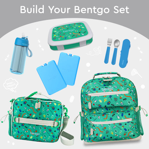 Bentgo Kids Prints ideal for ages 3 to 7 with kid-friendly latches.
