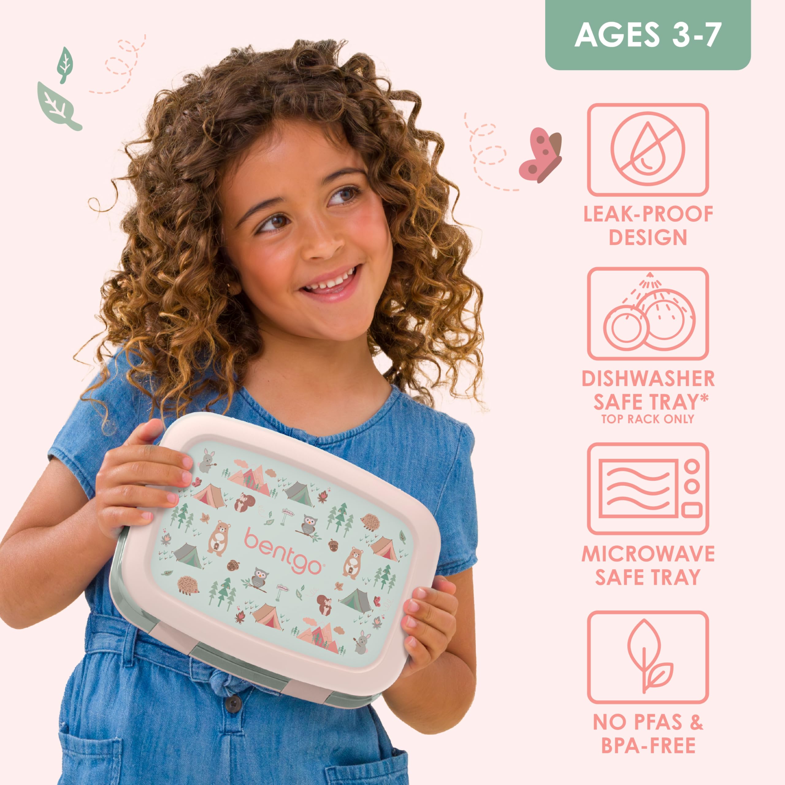 Bentgo Kids Prints drop-proof design withstands busy school days