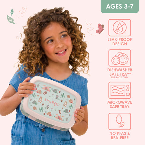 Bentgo Kids Prints drop-proof design withstands busy school days