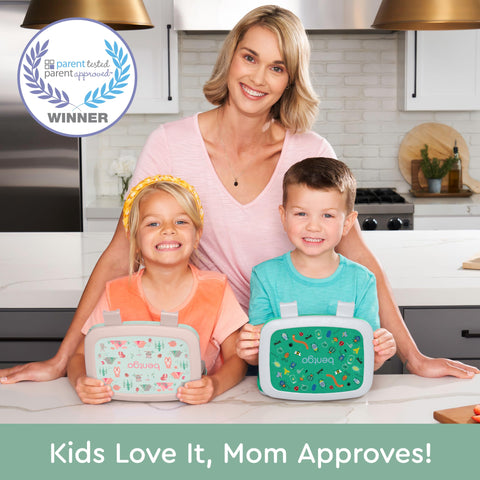 Bentgo Kids Prints five-compartment design supports portion control for kids