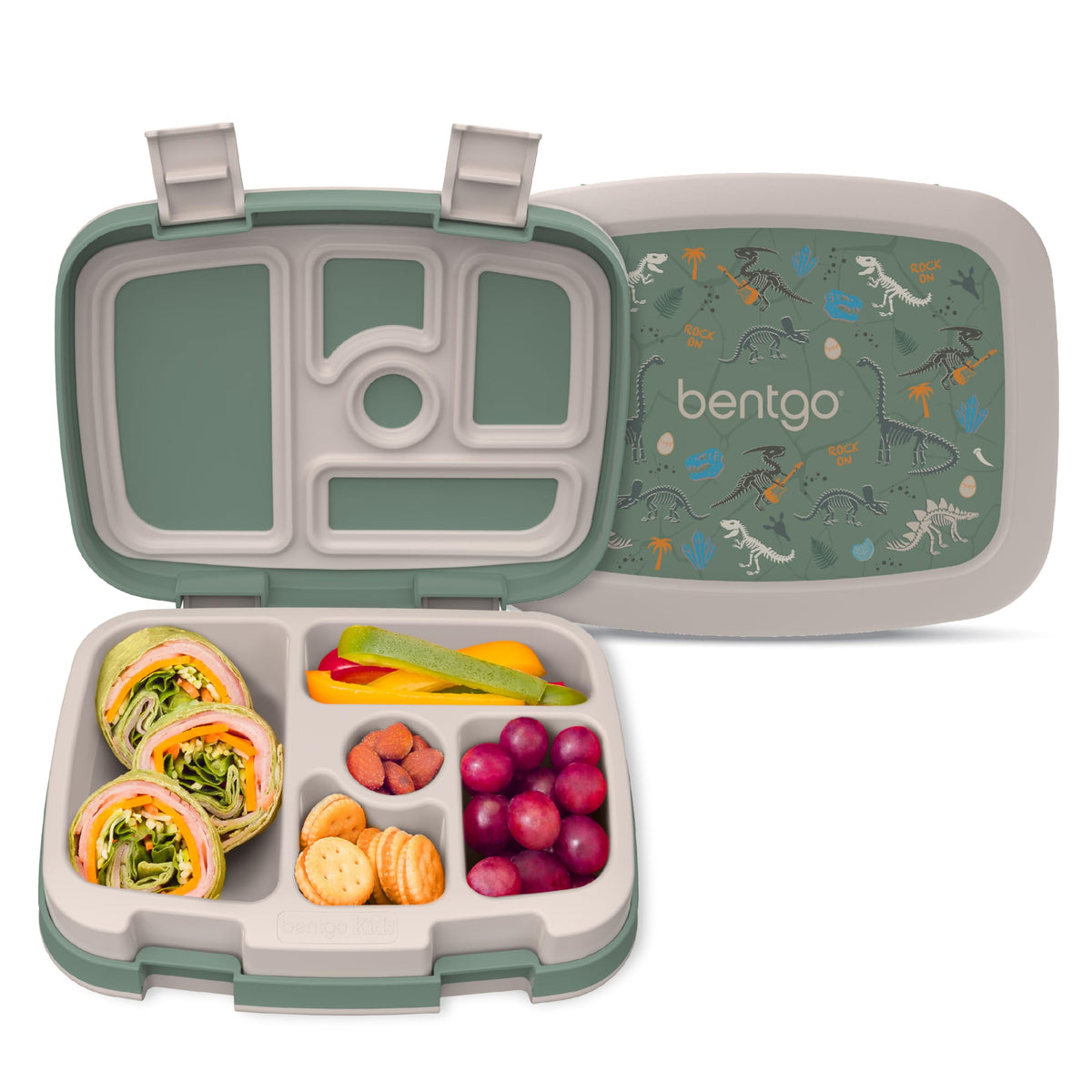 Bentgo Kids Prints leak-proof lunchbox keeps meals secure during school days.