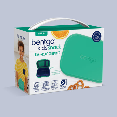 Bentgo Kids Snack suitable for ages 3 and up, safe for little hands.