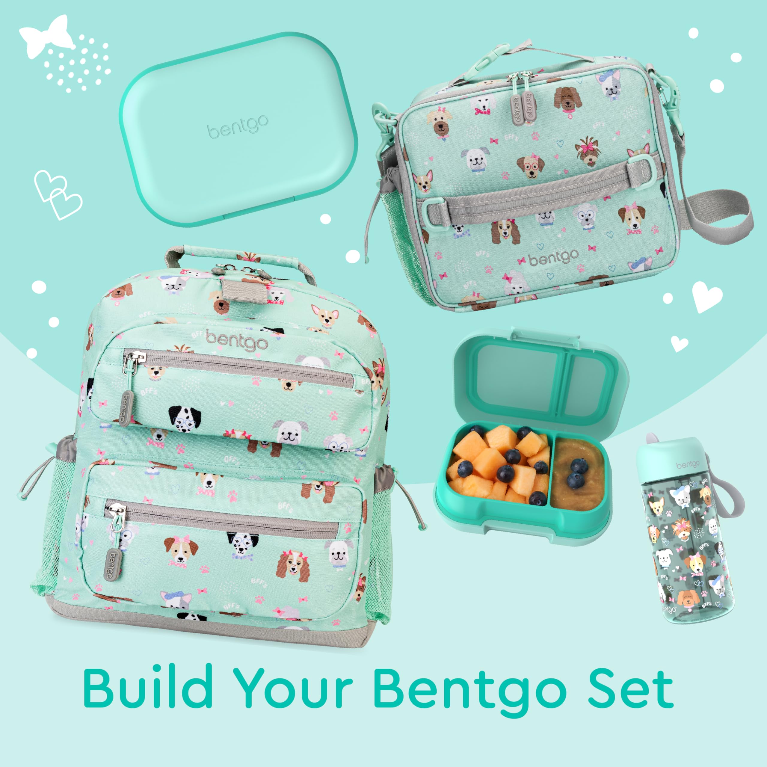 Bentgo Kids Snack portable container fits backpacks for trips.