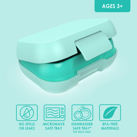 Bentgo Kids Snack dishwasher-safe design makes cleanup quick after activities.