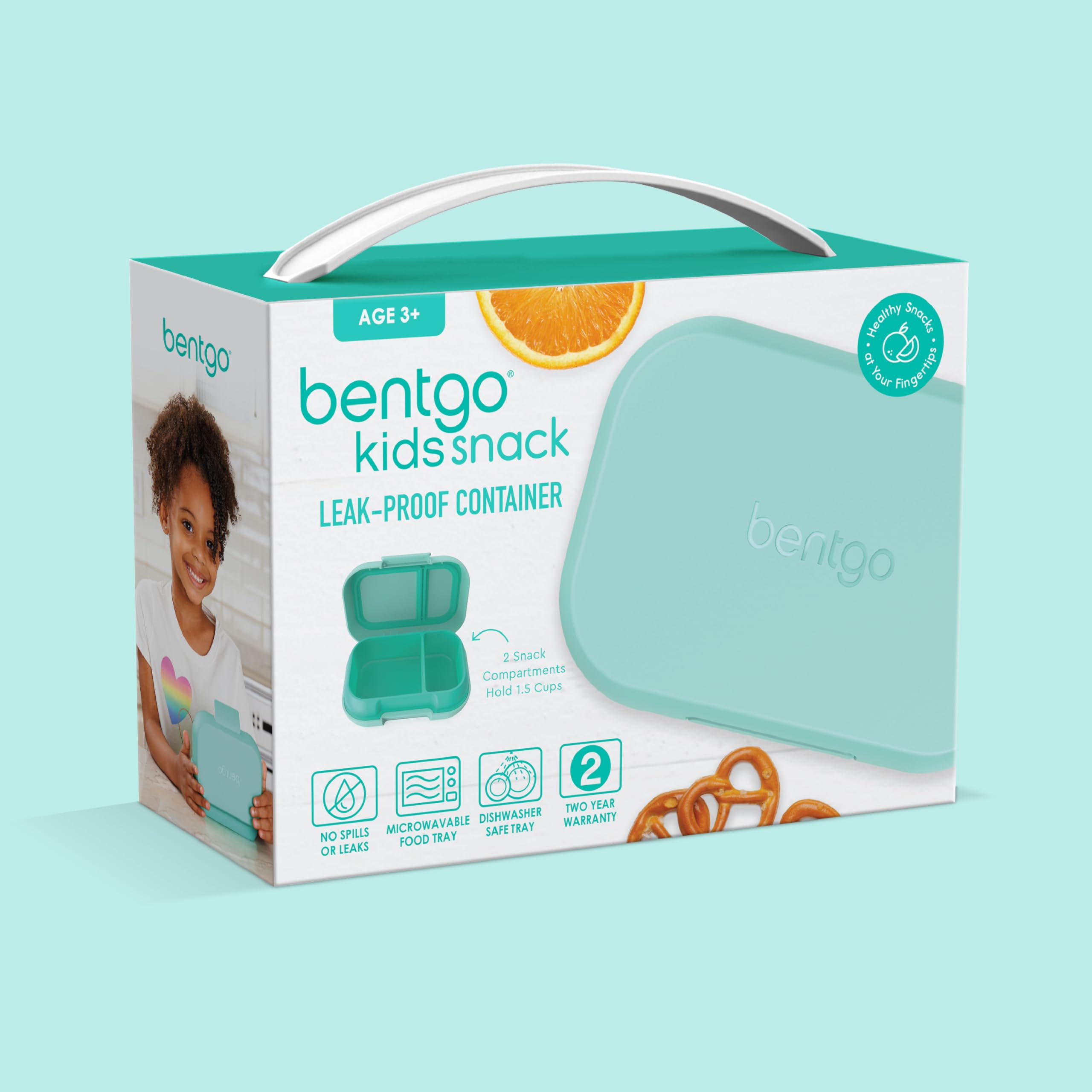 Bentgo Kids Snack ideal for school lunches and on-the-go snacks.