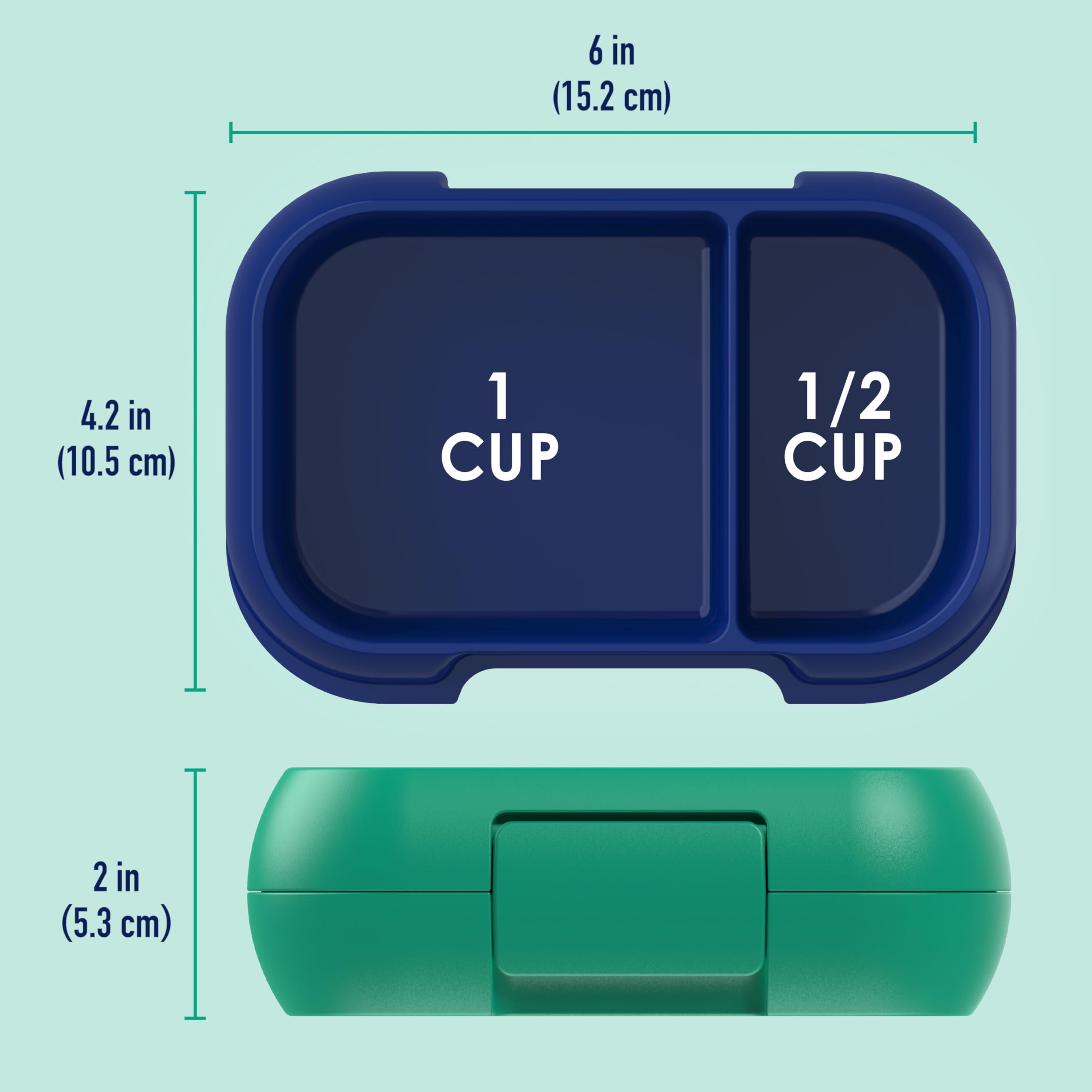 Bentgo Kids Snack lightweight, portable container ideal for on-the-go snacking.