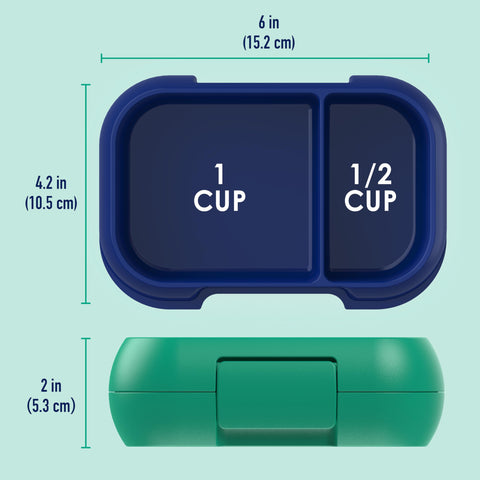 Bentgo Kids Snack lightweight, portable container ideal for on-the-go snacking.