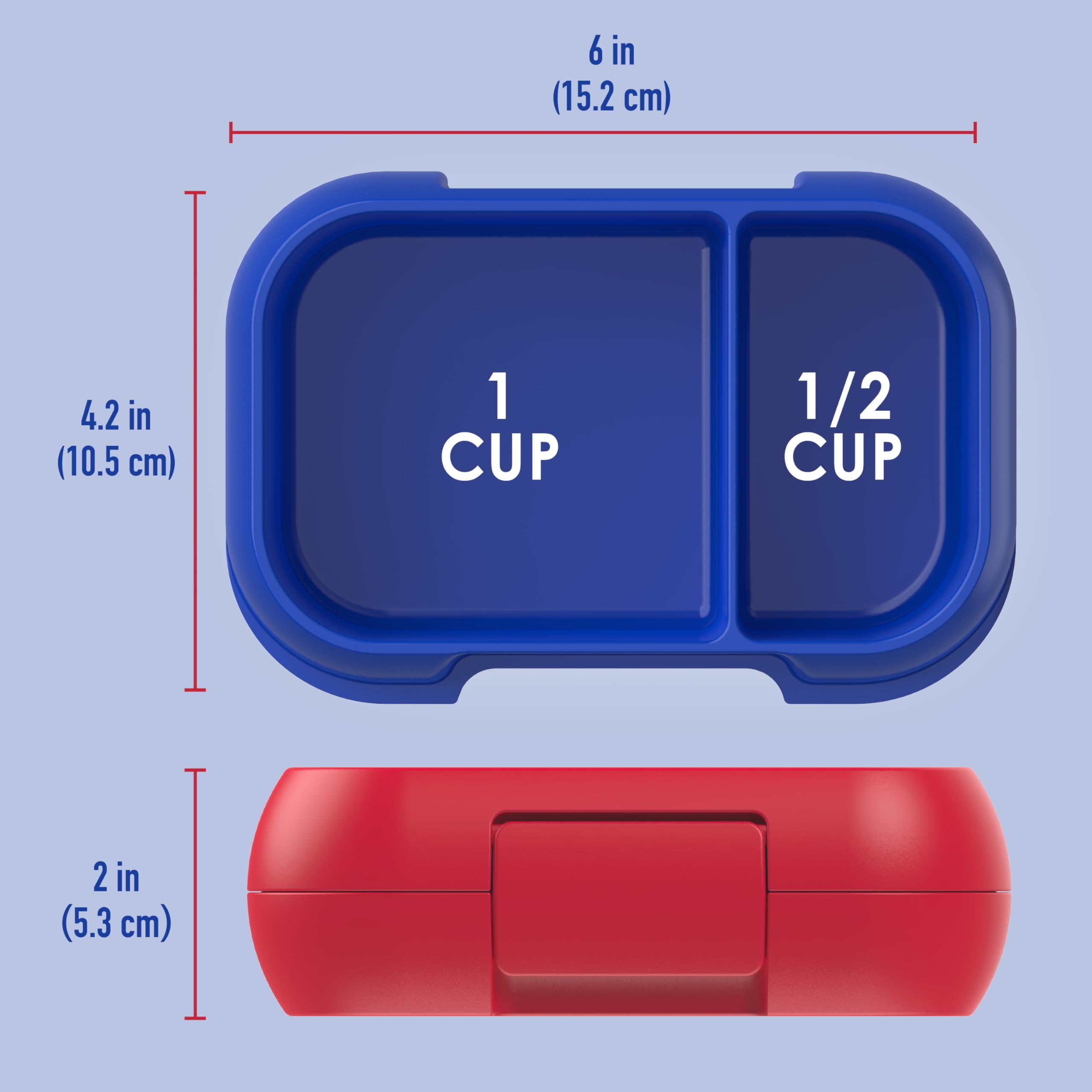 Bentgo Kids Snack microwave-safe tray for reheating snacks.