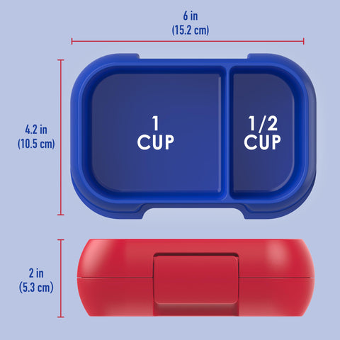 Bentgo Kids Snack microwave-safe tray for reheating snacks.